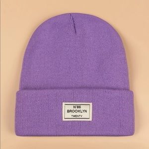 Purple Brooklyn Twenty Beanie OS New